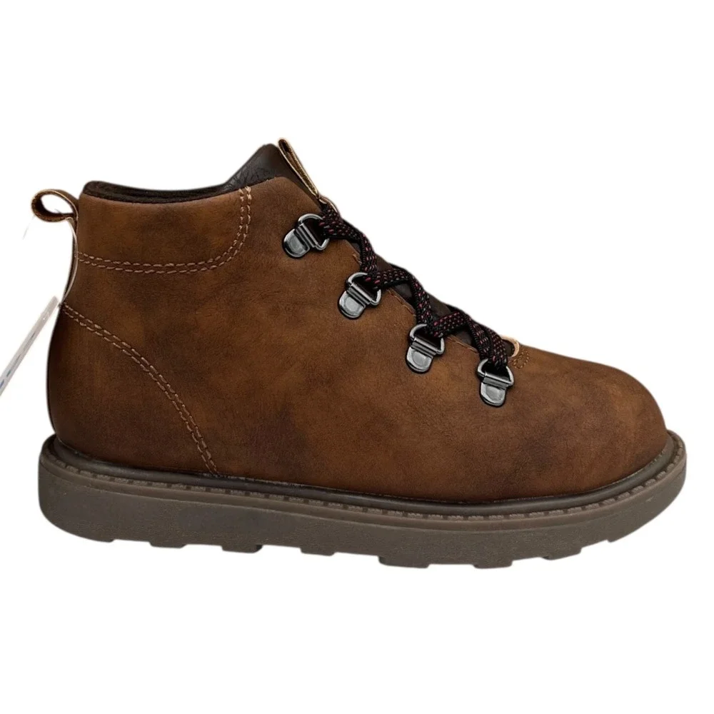 Carters Donnie Toddler Boys Ankle Booties Size 8 Brown‎ Slip-on Casual Shoes